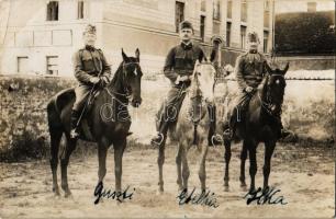 1916 Szeged, katonák lovon / Hungarian soldiers on horses. photo (EK)