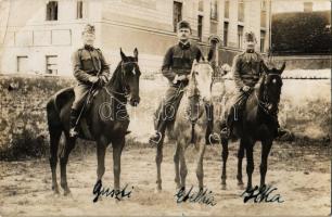 1916 Szeged, katonák lovon / Hungarian soldiers on horses. photo  (EK)