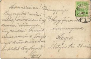 1915 Hódmezővásárhely, lovaskatona télen lovon / K.u.K. Hungarian soldier on horse in winter. photo