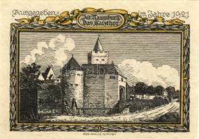 Német Birodalom/Weimari Köztársaság/Naumburg 1921. 25Pf(3x), 75Pf(3x) 6klf db, teljes sor T:1