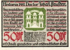 Német Birodalom/Weimari Köztársaság/Roda 1921. 10Pf, 25Pf, 50Pf(6x), 8klf db, teljes sor T:1