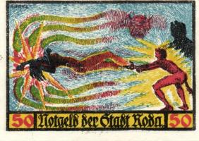 Német Birodalom/Weimari Köztársaság/Roda 1921. 10Pf, 25Pf, 50Pf(6x), 8klf db, teljes sor T:1