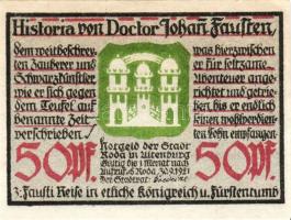 Német Birodalom/Weimari Köztársaság/Roda 1921. 10Pf, 25Pf, 50Pf(6x), 8klf db, teljes sor T:1