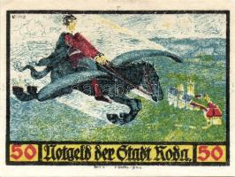 Német Birodalom/Weimari Köztársaság/Roda 1921. 10Pf, 25Pf, 50Pf(6x), 8klf db, teljes sor T:1