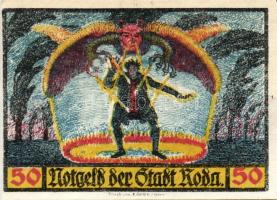 Német Birodalom/Weimari Köztársaság/Roda 1921. 10Pf, 25Pf, 50Pf(6x), 8klf db, teljes sor T:1