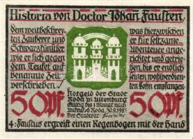 Német Birodalom/Weimari Köztársaság/Roda 1921. 10Pf, 25Pf, 50Pf(6x), 8klf db, teljes sor T:1