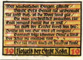 Német Birodalom/Weimari Köztársaság/Roda 1921. 10Pf, 25Pf, 50Pf(6x), 8klf db, teljes sor T:1