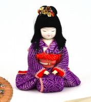 Japán tárgyak vegyes tétel: írószerek, dekoráció,  baba, edények