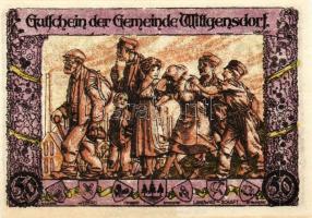 Német Birodalom/Weimari Köztársaság/Wittgensdorf 1921. 25Pf(2x), 50Pf(2x), 4klf db, teljes sor T:1