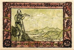 Német Birodalom/Weimari Köztársaság/Wittgensdorf 1921. 25Pf(2x), 50Pf(2x), 4klf db, teljes sor T:1