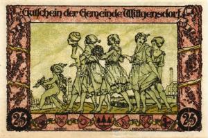 Német Birodalom/Weimari Köztársaság/Wittgensdorf 1921. 25Pf(2x), 50Pf(2x), 4klf db, teljes sor T:1