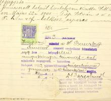 torboszlói és szentrontási Bereczky Sándor (1864-?) és felesége Papp Aranka Gizella (1876) személyi ...