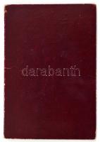 1942 Poliklinika naptár. Kihajtható kártyanaptár. 15x5x21,5 cm kihajtva