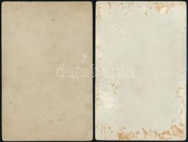 cca 1914 Ferenc József (1830-1916) császár és parancsnokai, 2 db keményhátú fotó, 16,5×10,5 cm / Fra...