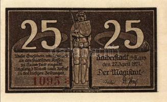 Német Birodalom/Weimari Köztársaság/Halberstadt 1921. 10Pf(3x), 25Pf(3x), 50Pf(3x) 9klf db, teljes s...