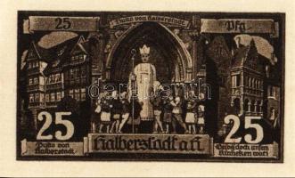Német Birodalom/Weimari Köztársaság/Halberstadt 1921. 10Pf(3x), 25Pf(3x), 50Pf(3x) 9klf db, teljes s...