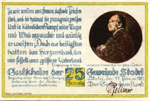 Német Birodalom/Weimari Köztársaság/Stotel 1921. 25Pf(4x), mind klf db, teljes sor T:1