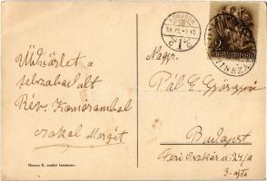 1938 Nov. 2. - Vitéz Nagybányai Horthy Miklós. fametszet / woodcut s: Harmos K. + "1938 Komárom...