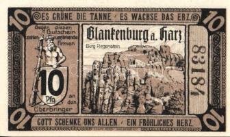 Német Birodalom/Weimari Köztársaság/Blankenburg am Harz 1920. 5Pf, 10Pf,(2x), 25Pf, 50Pf. 5klf db, teljes sor T:1