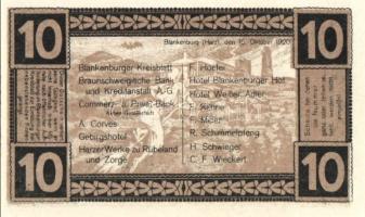 Német Birodalom/Weimari Köztársaság/Blankenburg am Harz 1920. 5Pf, 10Pf,(2x), 25Pf, 50Pf. 5klf db, t...