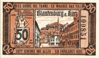 Német Birodalom/Weimari Köztársaság/Blankenburg am Harz 1920. 5Pf, 10Pf,(2x), 25Pf, 50Pf. 5klf db, t...