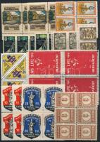 Magyar levélzárók, emlékbélyegek, segélybélyegek két oldalon / Hungarian poster stamps