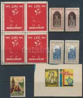Magyar levélzárók, emlékbélyegek, segélybélyegek két oldalon / Hungarian poster stamps