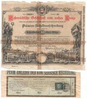 1882-1944. Vegyes részvény, kötvény, sorsjegykölcsön és szelvény tétel, közte 1944. Budapest "B...