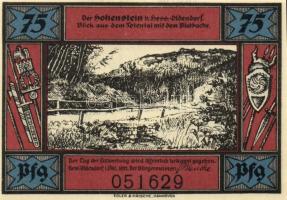 Német Birodalom/Weimari Köztársaság/Hessich Oldendorf 1921. 25Pf, 50Pf, 75Pf, 1M. 4klf db, teljes so...