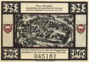 Német Birodalom/Weimari Köztársaság/Hessich Oldendorf 1921. 25Pf, 50Pf, 75Pf, 1M. 4klf db, teljes so...