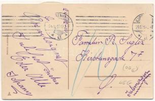 1910 Psychedelic mechanical litho art postcard