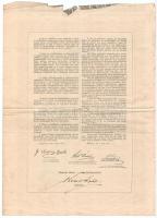 1880. Budapest "Kamatozó Nyereménykölcsön Tisza és mellékfolyói szabályozására és Szeged város ...