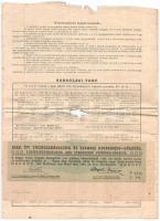 1880. Budapest "Kamatozó Nyereménykölcsön Tisza és mellékfolyói szabályozására és Szeged város ...