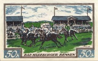 Német Birodalom/Weimari Köztársaság/Harzburg 1921. 10Pf, 20Pf, 50Pf, 75Pf. 4klf db, teljes sor T:1