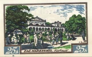 Német Birodalom/Weimari Köztársaság/Harzburg 1921. 10Pf, 20Pf, 50Pf, 75Pf. 4klf db, teljes sor T:1