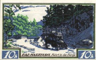 Német Birodalom/Weimari Köztársaság/Harzburg 1921. 10Pf, 20Pf, 50Pf, 75Pf. 4klf db, teljes sor T:1