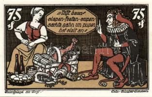 Német Birodalom/Weimari Köztársaság/Braunschweig 1921. 10Pf, 25Pf, 50Pf, 75Pf. 4klf db, teljes sor T...