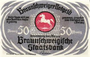 Német Birodalom/Weimari Köztársaság/Braunschweig 1921. 10Pf, 25Pf, 50Pf, 75Pf. 4klf db, teljes sor T...