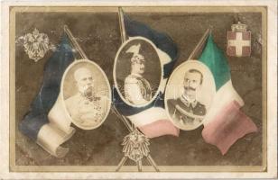 Franz Joseph, Wilhelm II, Victor Emanuel III (Rb)