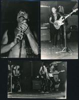 Beatrice együttes, életképek koncertekről, 16 db fotó, egyiken szakadás, 9,5×6,5 és 14×9 cm