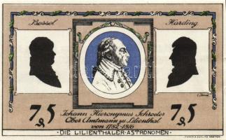 Német Birodalom/Weimari Köztársaság/Lilienthal 1921. 25Pf, 50Pf, 75Pf. 3klf db, teljes sor T:1