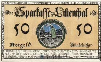 Német Birodalom/Weimari Köztársaság/Lilienthal 1921. 25Pf, 50Pf, 75Pf. 3klf db, teljes sor T:1