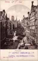 1901 Gdansk, Danzig; Frauengasse / street