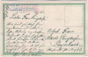 Verwundeter / WWI Austro-Hungarian K.u.K. military, injured soldier. Offizielle Karte des Kriegshilf...