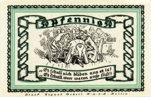 Német Birodalom/Weimari Köztársaság/Stolzenau 1921. 50Pf(5x), 75Pf(2x). 7klf db, teljes sor T:1/1-