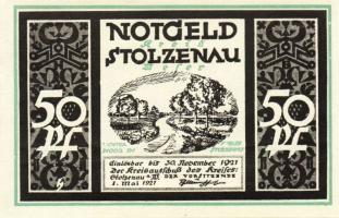 Német Birodalom/Weimari Köztársaság/Stolzenau 1921. 50Pf(5x), 75Pf(2x). 7klf db, teljes sor T:1/1-