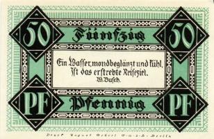 Német Birodalom/Weimari Köztársaság/Stolzenau 1921. 50Pf(5x), 75Pf(2x). 7klf db, teljes sor T:1/1-