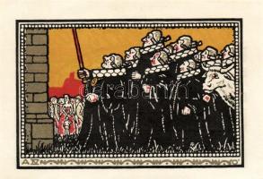 Német Birodalom/Weimari Köztársaság/Schöppenstedt 1921. 50Pf(10x,) mind klf db, teljes sor T:1