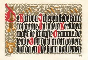 Német Birodalom/Weimari Köztársaság/Schöppenstedt 1921. 50Pf(10x,) mind klf db, teljes sor T:1