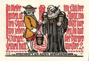 Német Birodalom/Weimari Köztársaság/Schöppenstedt 1921. 50Pf(10x,) mind klf db, teljes sor T:1